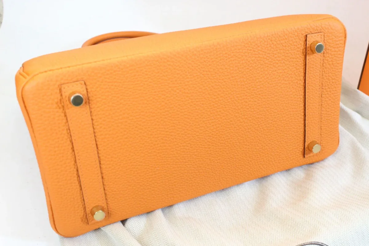 Hermes - Sac Birkin 30 togo orange – Image 7