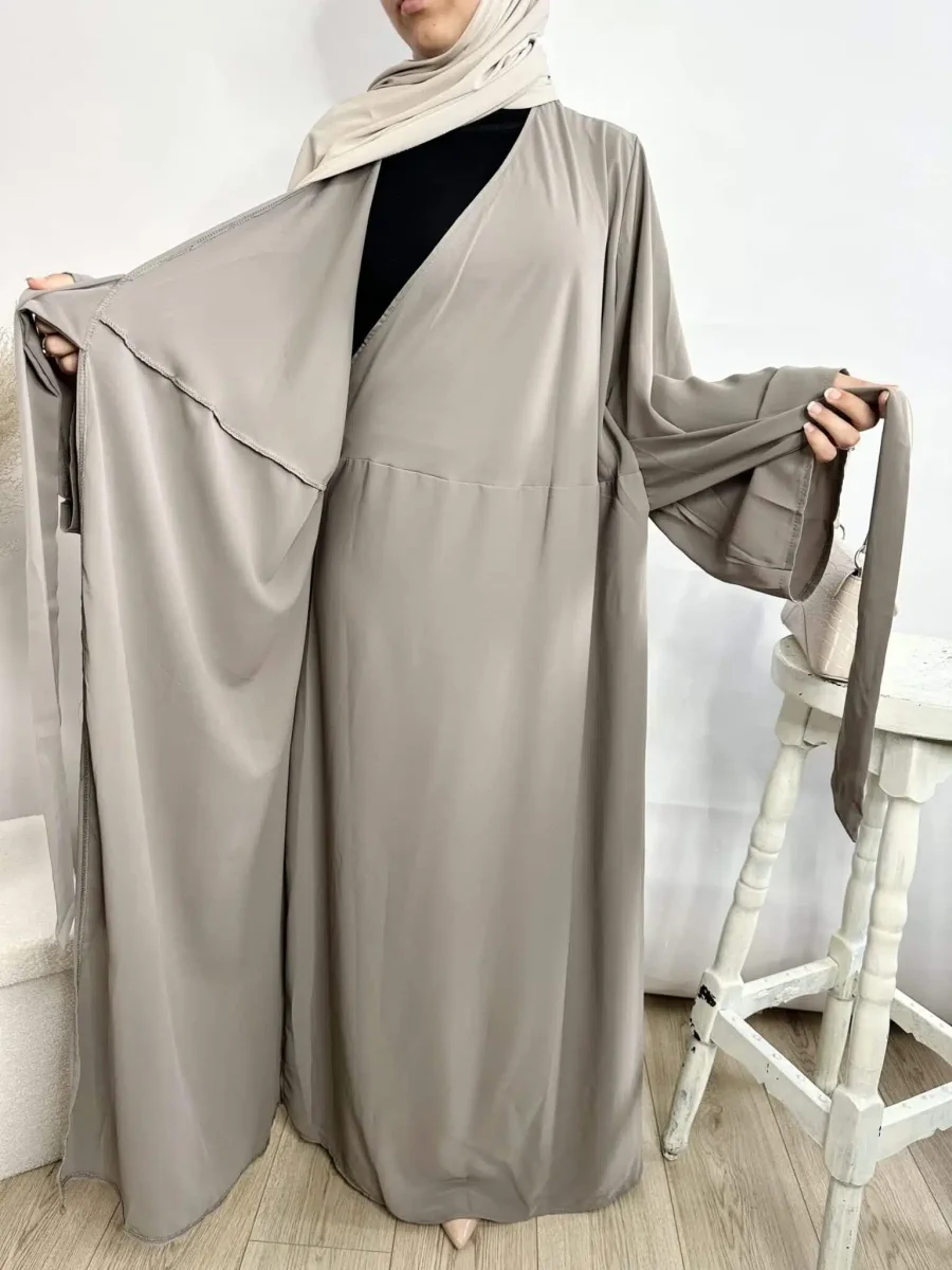 Abaya soie de medine à Nouer – Image 6