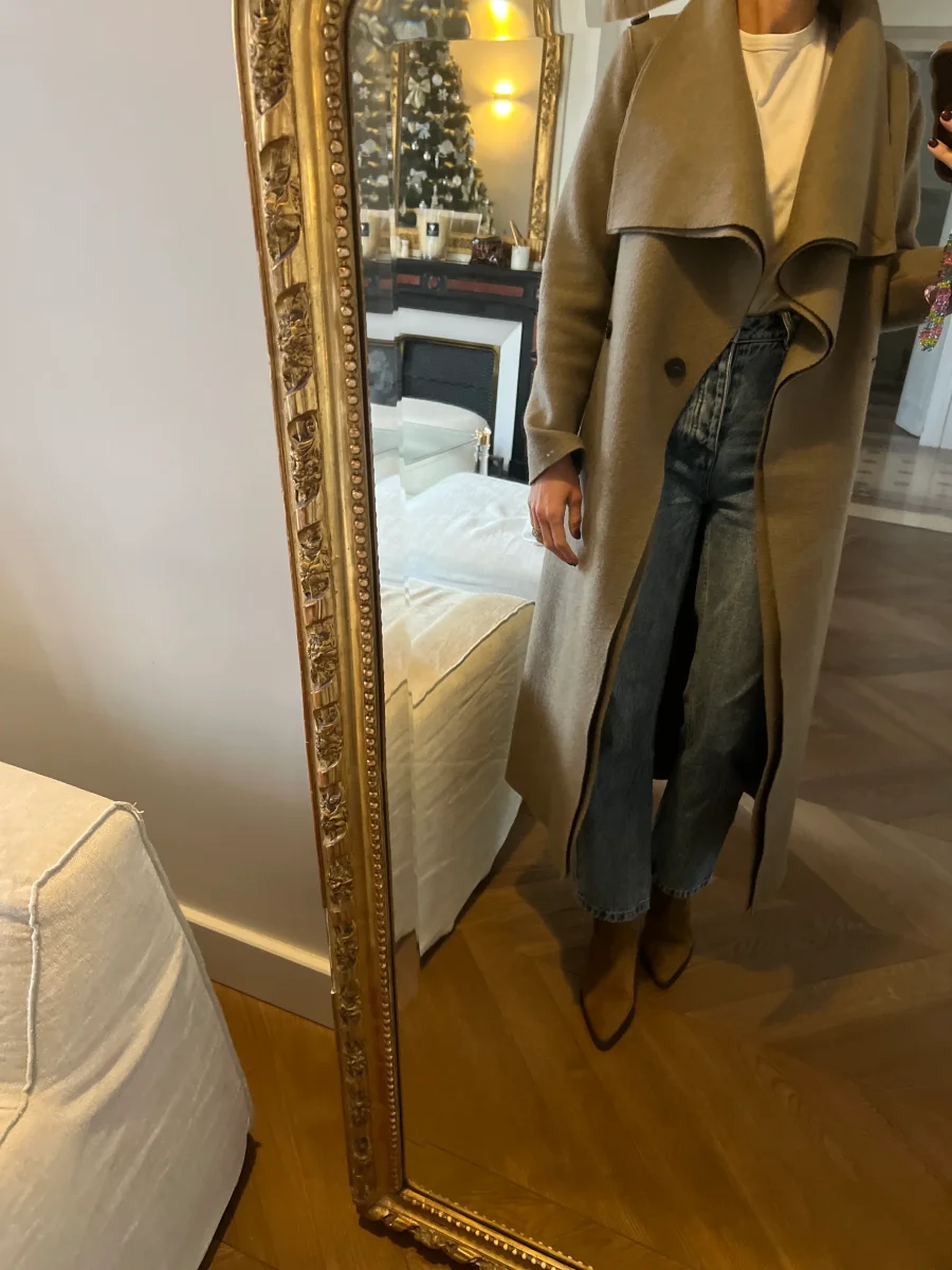 Harris Wharf London - Manteau maxi en laine – Image 3