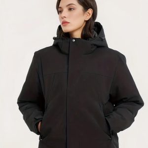 Blouson imperméable chaud à capuche
