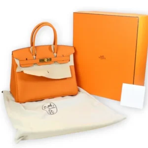 Hermes - Sac Birkin 30 togo orange