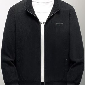 Blouson en velours côtelé à doublure fourrée