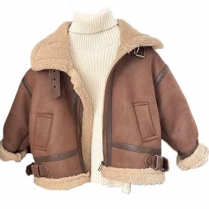 Blouson aviateur fourré pour enfant