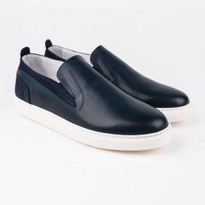 Slip-on en cuir Leo – CU10 Bleu