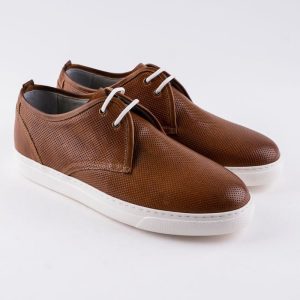 Baskets en cuir Leo – CU32 Camel