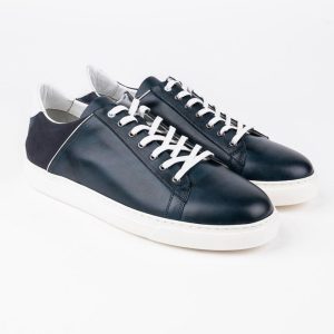 Baskets en cuir Leo – CU21 Bleu