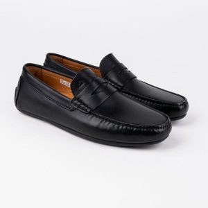 Mocassins en cuir Tino – TD100 Noir