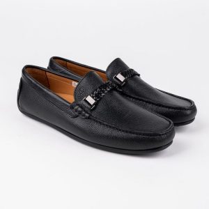 Mocassins en cuir Tino – TD101 Noir
