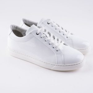 Baskets en cuir Leo – CU05 Blanc