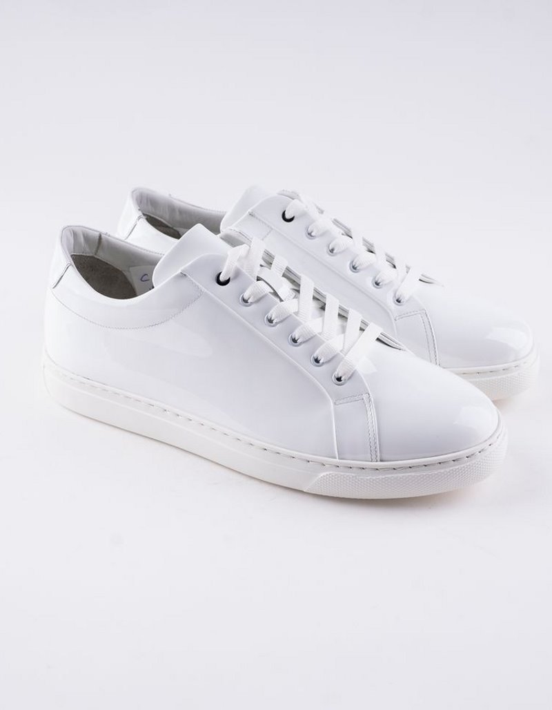 Baskets en cuir Leo – CU05 Blanc