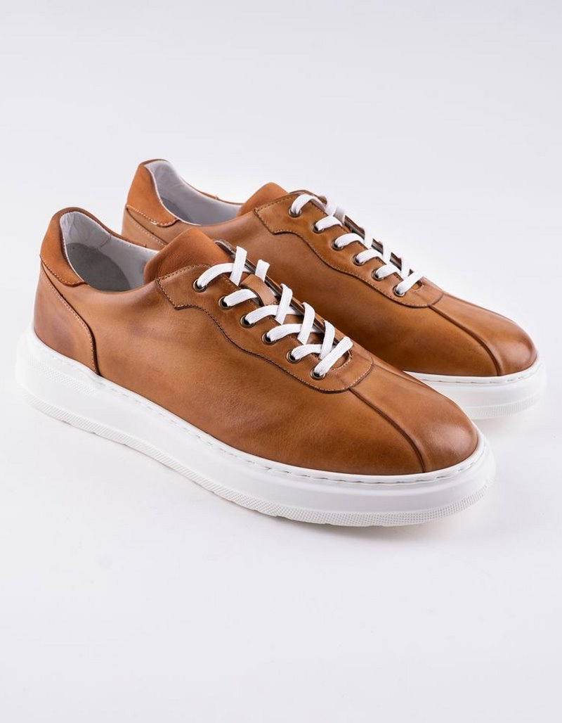Baskets en cuir Danilo – BLC09 Camel – Image 2