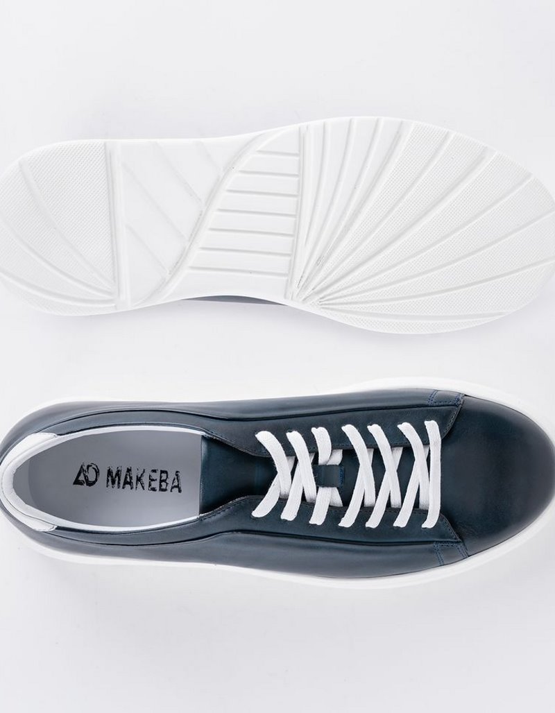 Baskets en cuir Danilo – BLC02 Bleu – Image 4