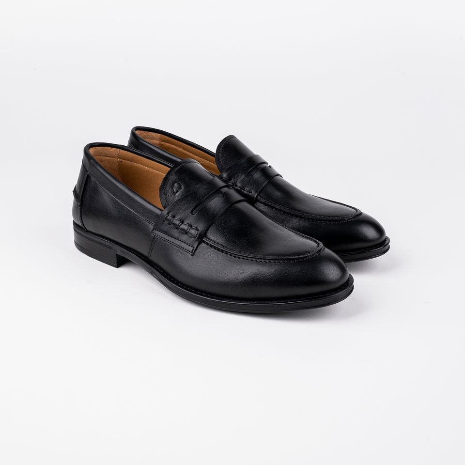 Chaussures en cuir Carlo – CH07 Noir – Image 2