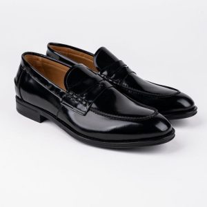 Chaussures en cuir Carlo – CH07 Noir Glacé