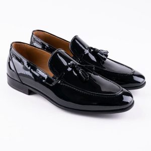 Chaussures en cuir Luca – CLA6 Vernis Noir