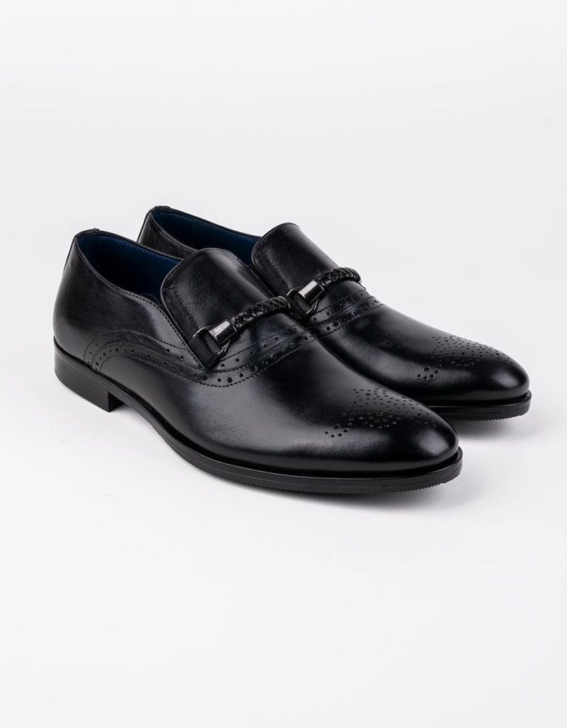 Chaussures en cuir Dante – DB09 Noir