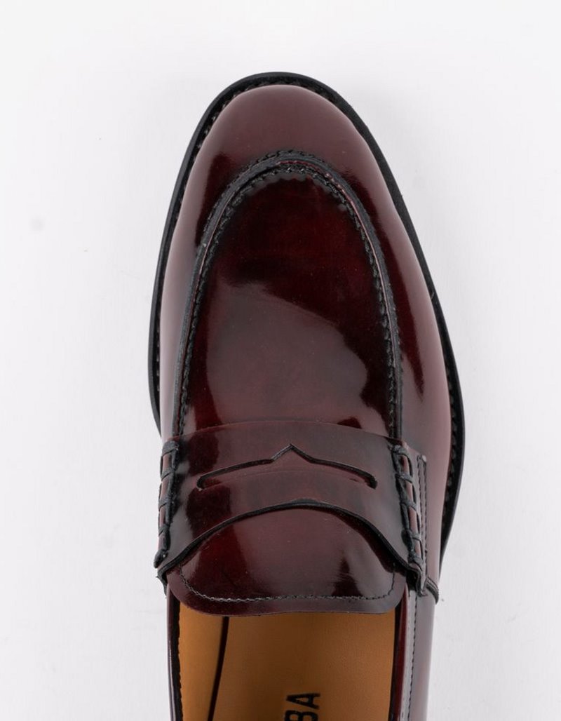 Chaussures en cuir Carlo – CH07 Bordeaux – Image 3