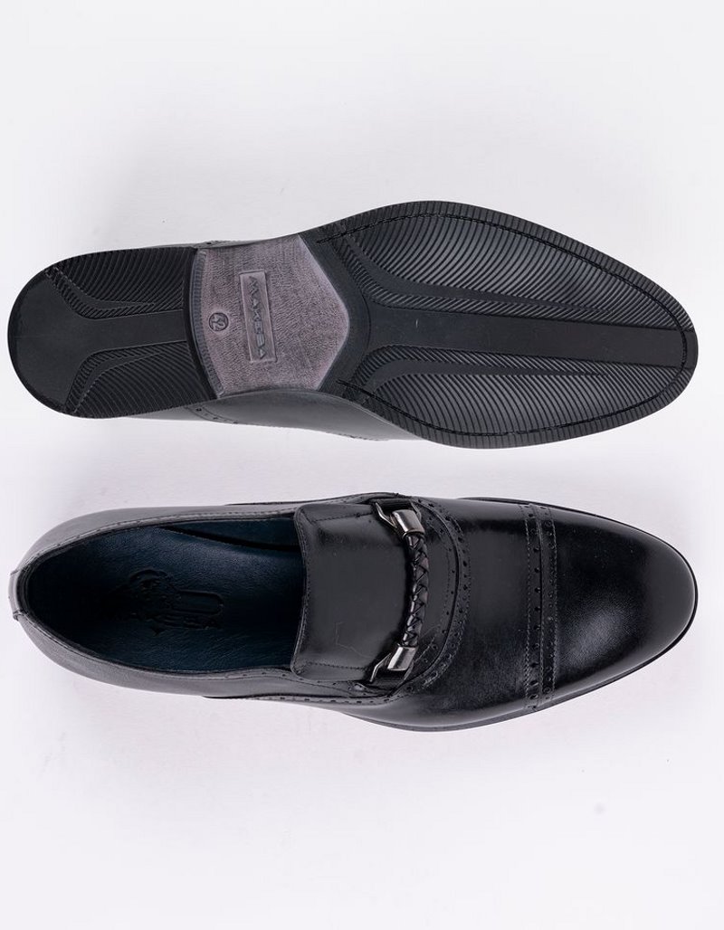 Chaussures en cuir Dante – DB01 Noir – Image 4