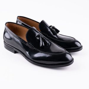 Chaussures en cuir Carlo – CH70 Noir Glacé