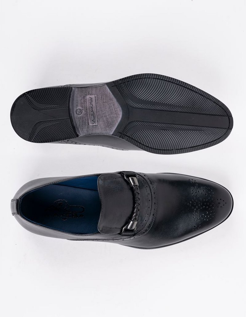 Chaussures en cuir Dante – DB09 Noir – Image 4