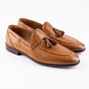 Chaussures en cuir Luca – CLA6 Camel