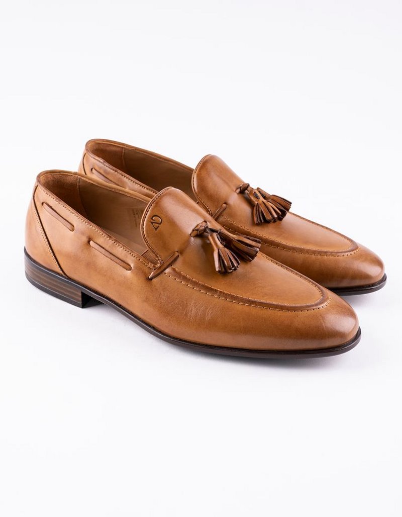 Chaussures en cuir Luca – CLA6 Camel