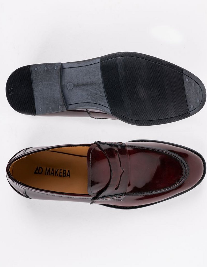 Chaussures en cuir Carlo – CH07 Bordeaux – Image 4