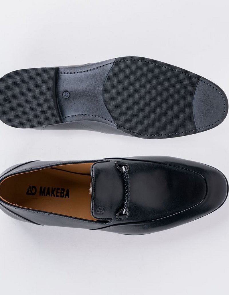 Chaussures en cuir Luca – CLA32 Noir – Image 4