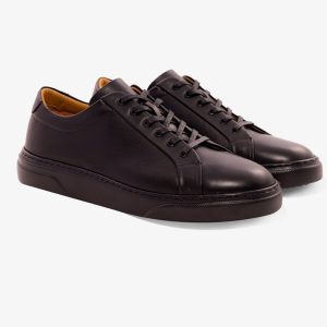 Baskets en cuir Enzo – E08 Noir
