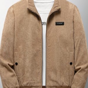 Blouson en velours vintage décontracté