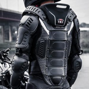 Blouson moto multicoques de protection et réfléchissant
