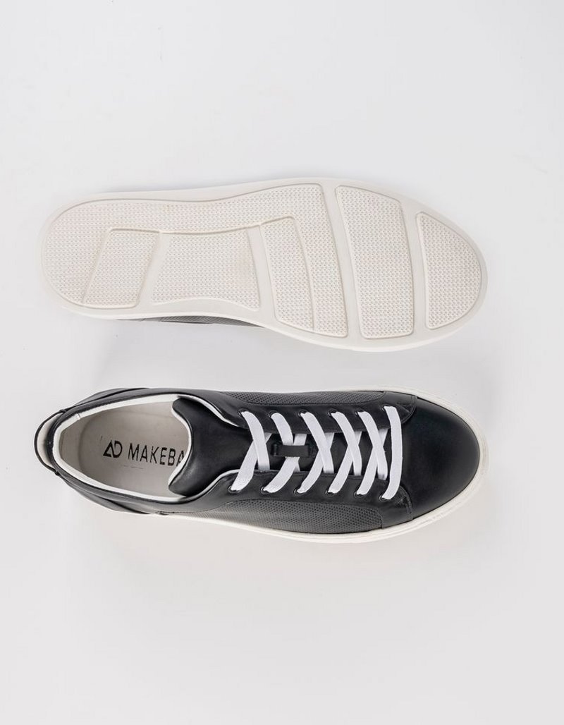 Baskets en cuir Leo – CU09 Noir – Image 4