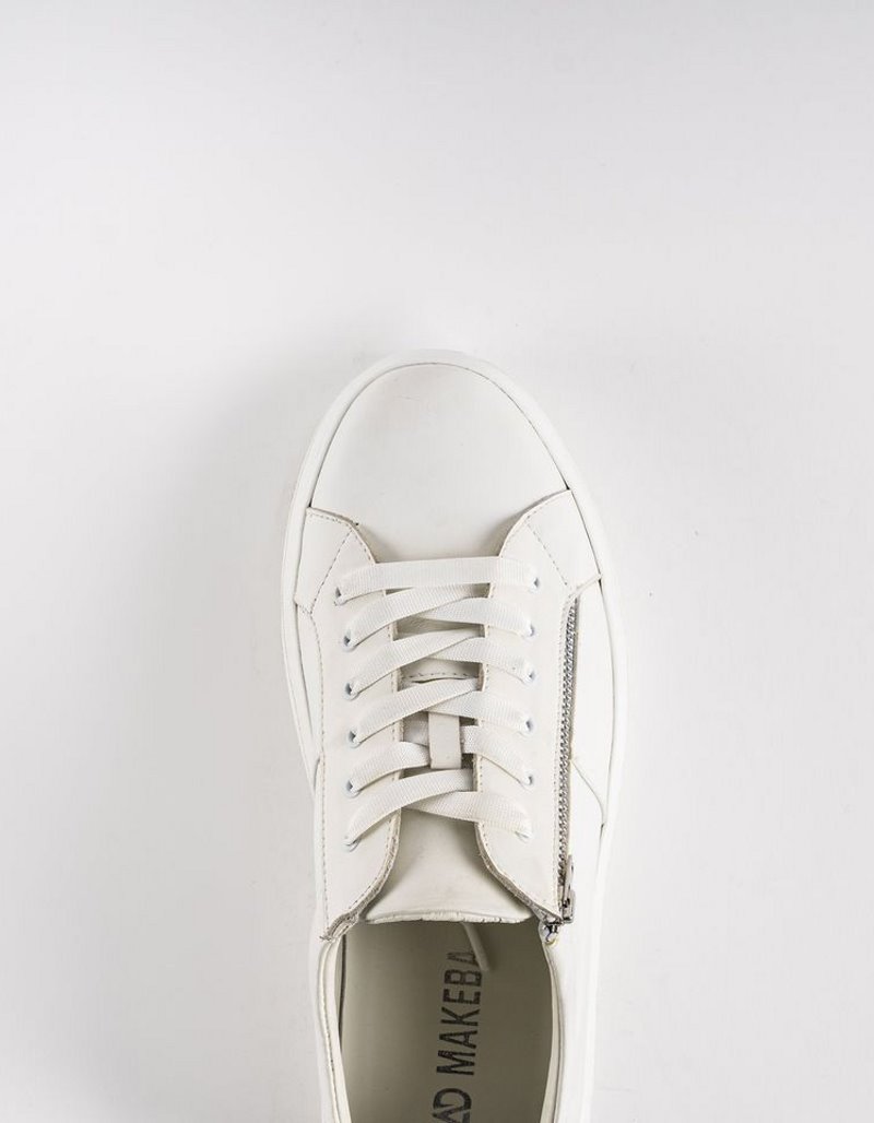 Baskets en cuir Cassio – CVR06 Blanc – Image 3