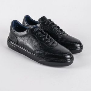 Baskets en cuir Enzo – E11 Noir