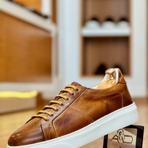 Baskets en cuir– 3201 CAMEL