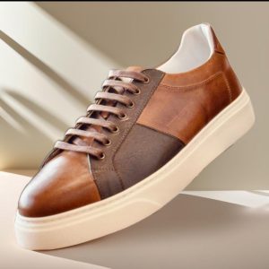 Baskets en cuir– 3201 MARRON 234