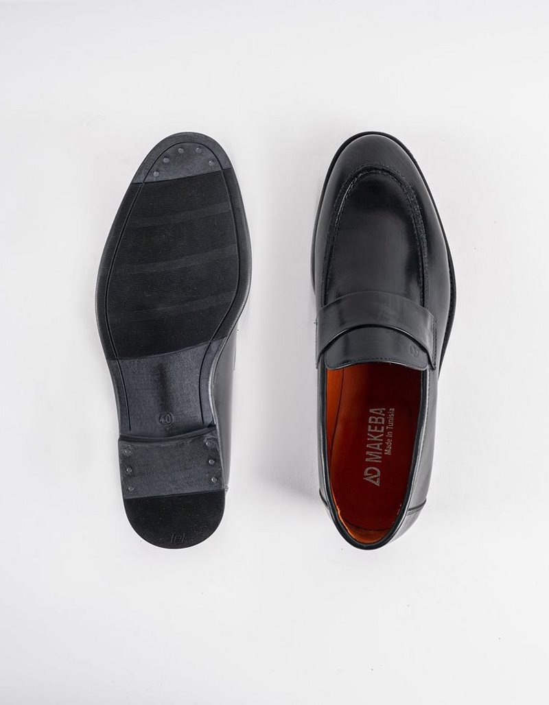 Chaussures en cuir Carlo – CH04 Noir – Image 4