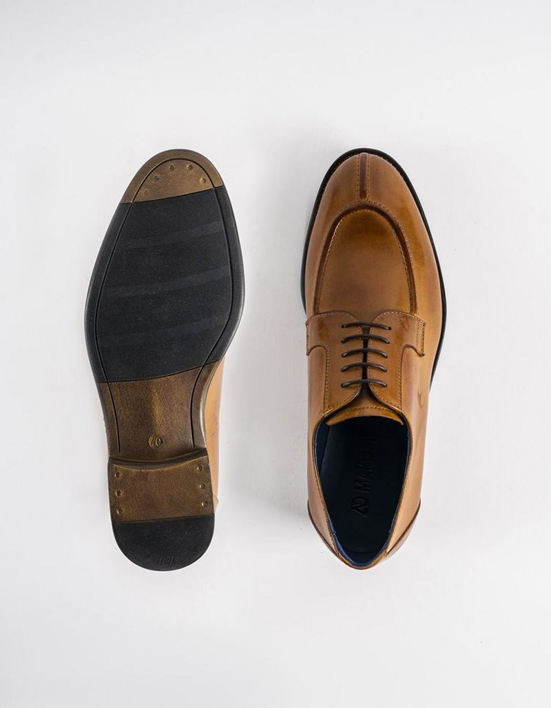 Chaussures en cuir Carlo – CH01 Camel – Image 4