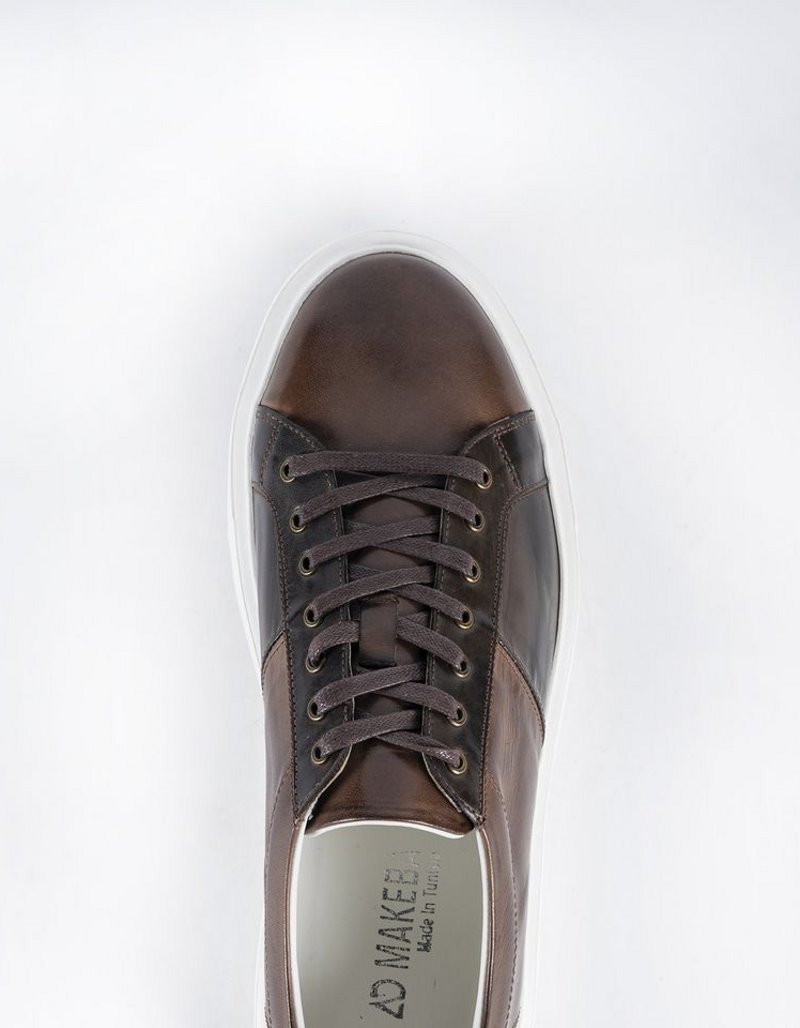 Baskets en cuir Sonny – 8901 Marron – Image 3