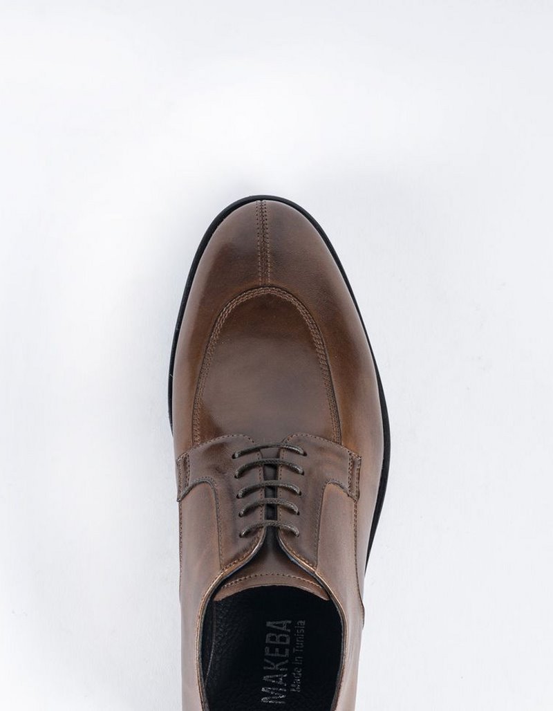 Chaussures en cuir Carlo – CH12 Marron – Image 3