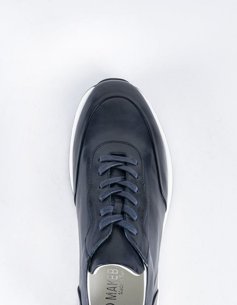 Baskets en cuir Marco – 1304 Bleu – Image 3