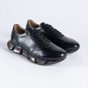 Baskets en cuir Benito – BLM04 Noir