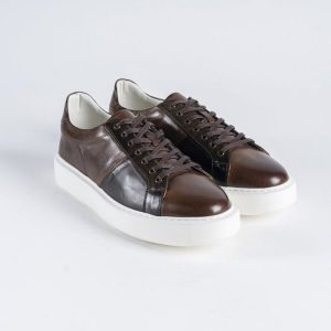 Baskets en cuir Sonny – 8901 Marron