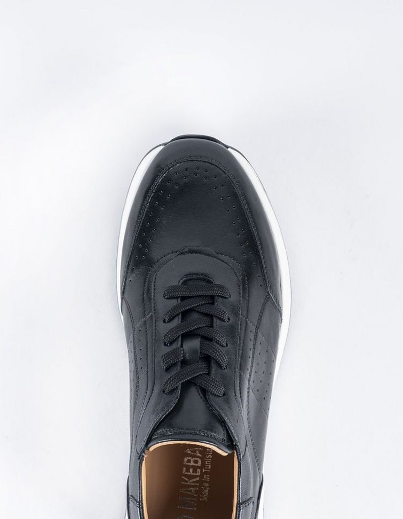 Baskets en cuir Ricardo – 1302 Noir – Image 3