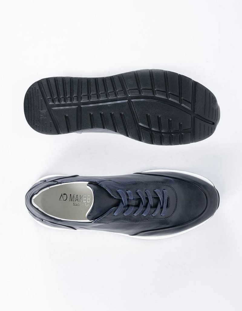 Baskets en cuir Marco – 1304 Bleu – Image 4