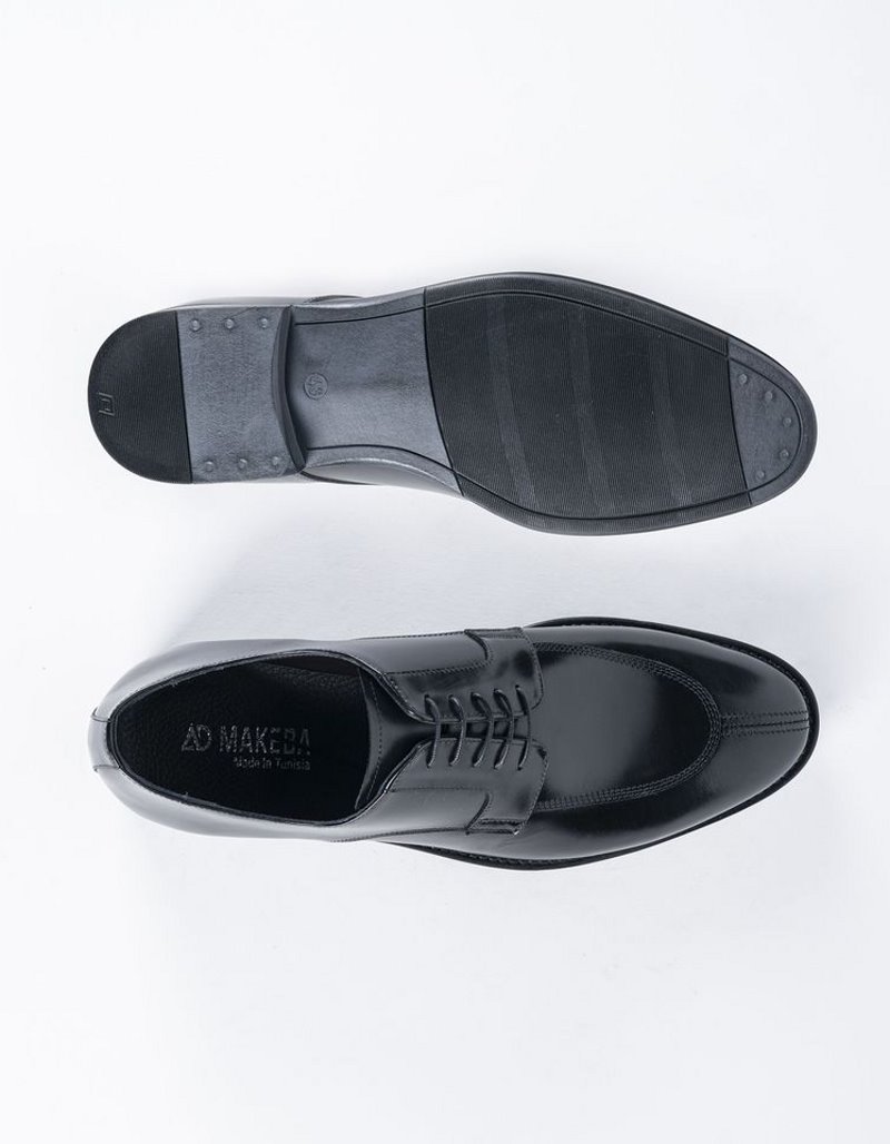 Chaussures en cuir Carlo – CH12 Noir – Image 4