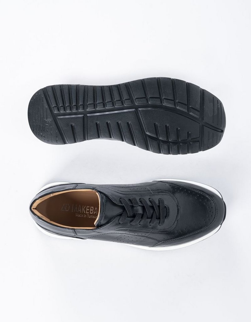 Baskets en cuir Ricardo – 1302 Noir – Image 4