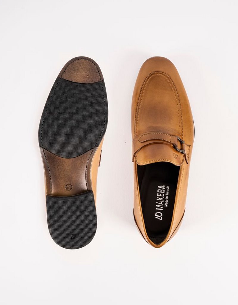 Chaussures en cuir Luca – CLA2 Camel – Image 4