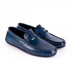 Mocassins en cuir Tino – TD105 Bleu