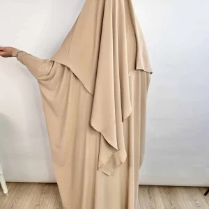 Abaya Khimar Soie de Médine